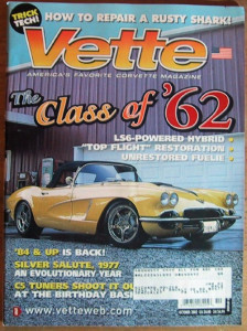 VETTE 2002 OCT - '77 AGAIN, '62 FAWN BEIGE FI SURVIVOR